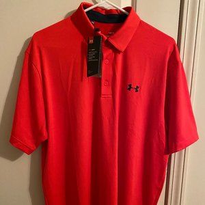Under Armour Playoff Polo 2.0 - Red/Navy - Large